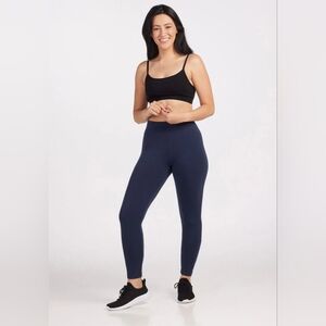 WoolX Women's Duralite Merino Stella Leggings Deep Navy color